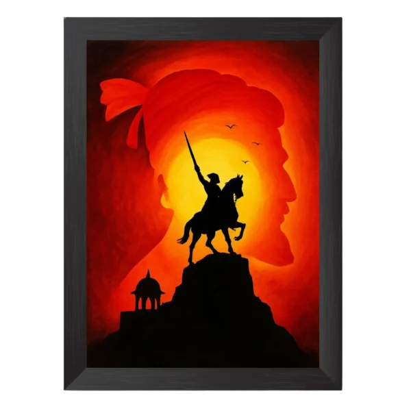 Chattrapati Shivaji Maharaj - My Inspiration Wall Frame A4 Fine Art Print  (13 inch X 10 inch)